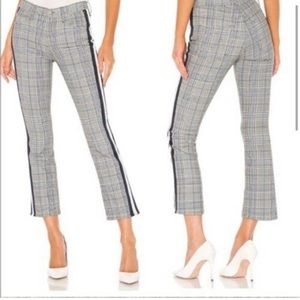 MOTHER Insider Plaid Crop Pants 28